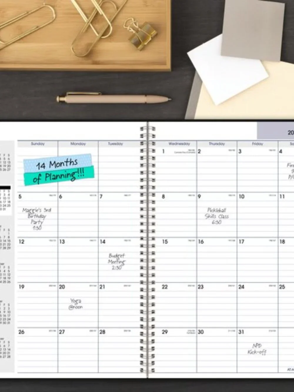 At-A-Glance Academic 14-Month Planner July 26-Aug 27 Black 9